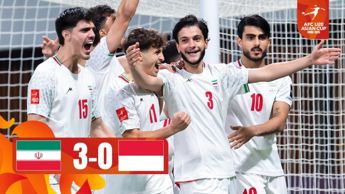 خلاصه بازی ایران 3-0 اندونزی | جام  ملتهای زیر ۲۰ ساله های آسیا